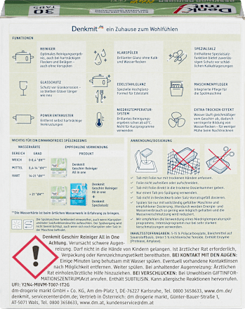 ALL IN ONE tablete za mašinsko pranje sudova Denkmit