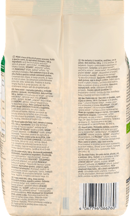 Bio muesli iz kosmičev, oreškov, zrn in semen dmBio