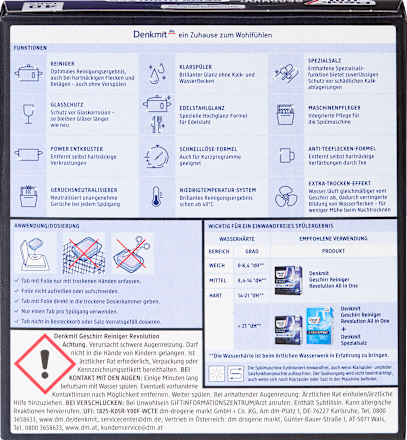 Tablete mașină de spălat vase Denkmit