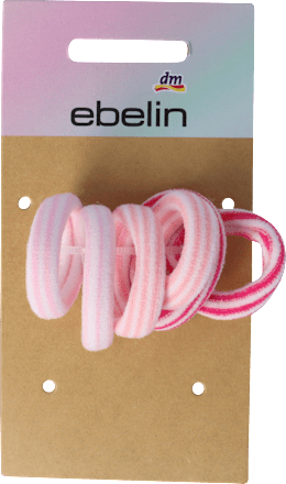 For Girls Haargumi rosa gestreift ebelin