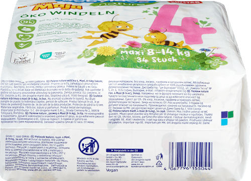 Öko pelenka maxi, 4-es méret, 8-14 kg babylove nature