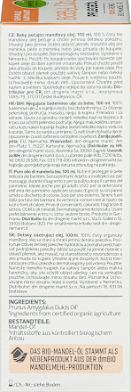 Babyöl 100% reines Bio-Mandelöl alverde BABY