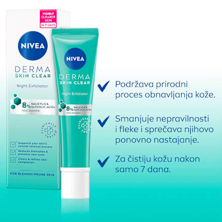 DERMA SKIN CLEAR eksfoliator za čišćenje kože lica NIVEA