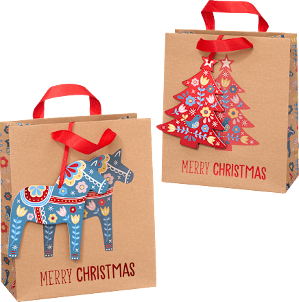 Poklon vrećica Midi – Merry Christmas, više vrsta Profissimo