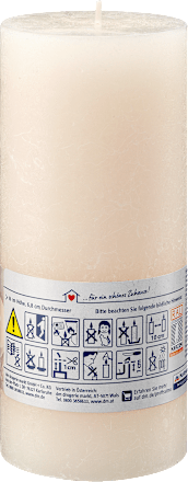 Stumpenkerze elfenbein 160/68 mm Profissimo