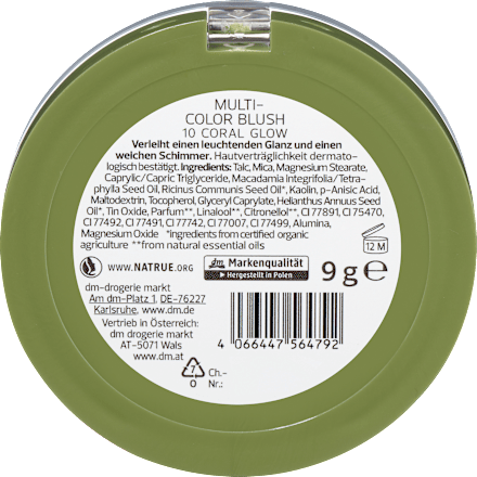 Lícenka Multi Color - 10 Coral Glow alverde NATURKOSMETIK
