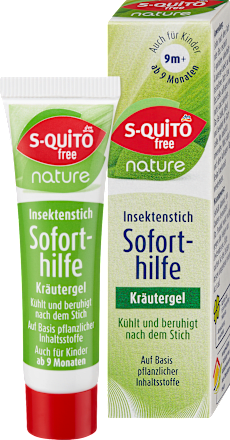 Hladilni zeliščni gel po pikih insektov  S-QUiTO free