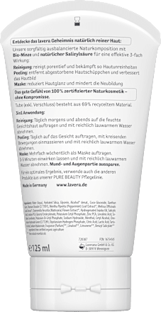 Peelingmaske 3in1 Pure Beauty lavera NATURKOSMETIK