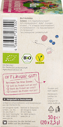 Bio erdei gyümölcs tea, 20 filter dmBio