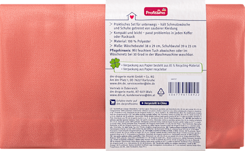 Schuh- & Wäschebeutel on tour Profissimo