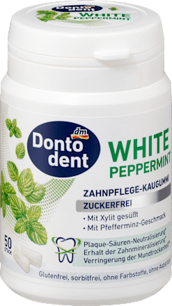 žvýkačky Peppermint s mátovou příchutí Dontodent