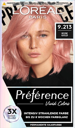 Vivid Colors Intensive Glanzfarbe - Nr. 9.213 Rose Gold L'ORÉAL PARiS PRÉFÉRENCE