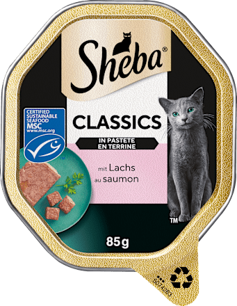 Nassfutter Katze Classics  Pastete mit Lachs Sheba