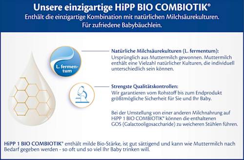 Anfangsmilch 1 Combiotik von Geburt an HiPP