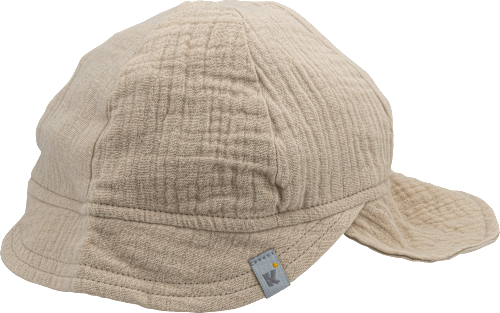 Babykappe beige Baumwolle PURSET