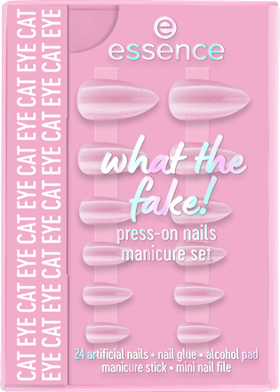 Set za manikuro What The Fake! 02 Cat Eye essence