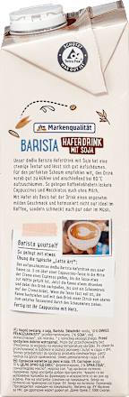 Haferdrink, Barista mit Soja dmBio