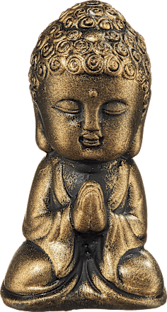 Poly-Buddha, gold-schwarz (10 cm) Dekorieren & Einrichten