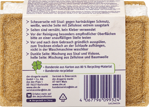 Spülschwämme aus 100% nachwachsenden Rohstoffen Profissimo