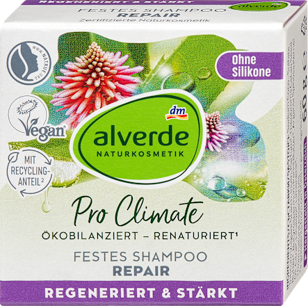 Tuhý šampón na vlasy Pro-Climate Repair  alverde NATURKOSMETIK