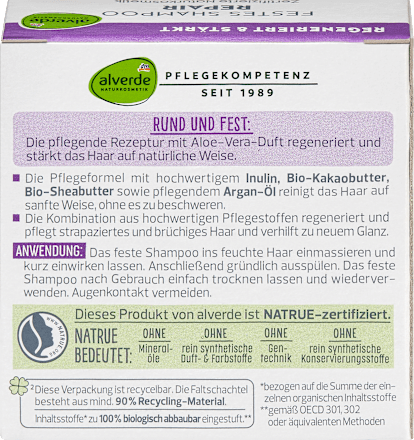 Șampon solid reparator alverde NATURKOSMETIK