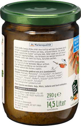 Gemüsebrühe, glutenfrei dmBio