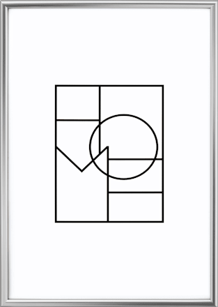 Bilderrahmen  Easy 30x45 cm silber Paradies