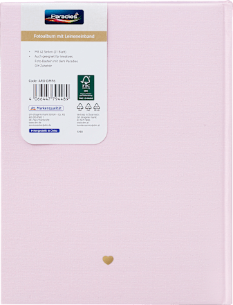 Leinenalbum Rosa Paradies