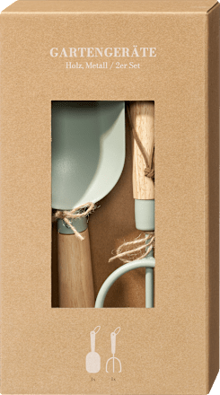 Gartengeräteset mit Holzgriff, Schaufel & Harke Dekorieren & Einrichten