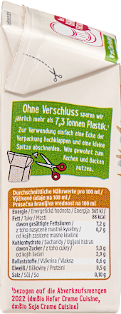 Sterilizovani krem za kuvanje na bazi ovsa dmBio