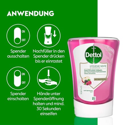 Flüssigseife No-Touch Garden Berries Nachfüllpack Dettol