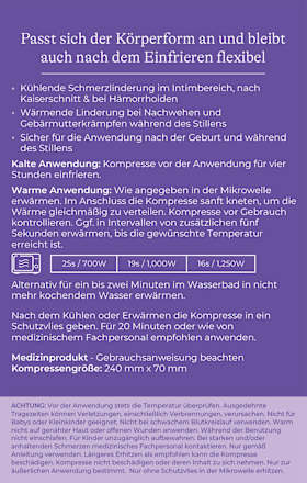 Wochenbett-Kompresse Kalt & Warm, wiederverwendbar Lansinoh