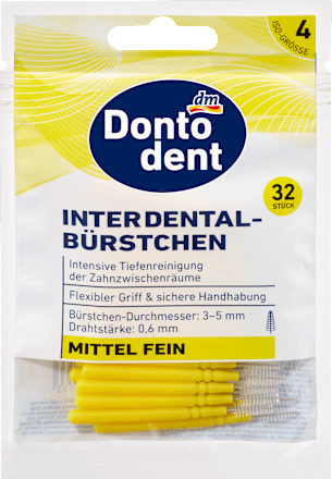 Interdentalne četkice ISO 4 – srednje tanke Dontodent