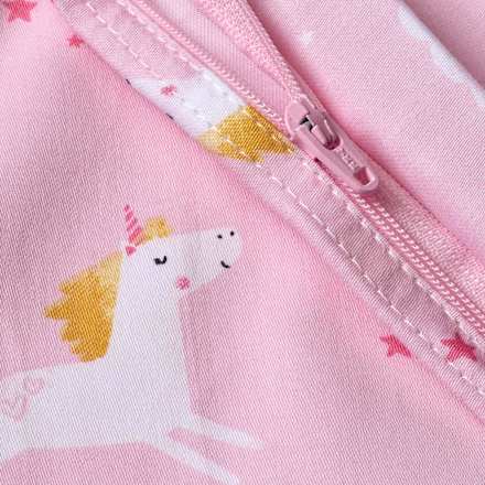 Bettwäsche mit Einhorn-Muster, rosa, 100 x 135 + 40 x 60 cm ALANA