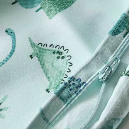 Bettwäsche mit Dino-Muster, hellblau, 100 x 135 + 40 x 60 cm ALANA