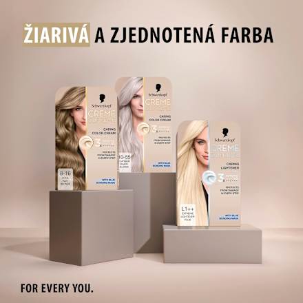 Farba na vlasy - 8-16 chladná svetlá popolavá blond Schwarzkopf CREME SUPREME