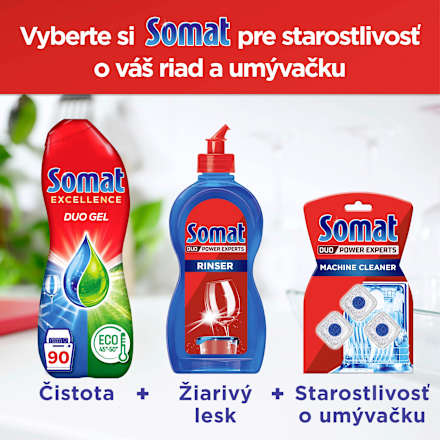 Gél do umývačky riadu Excellence Duo Gel Somat