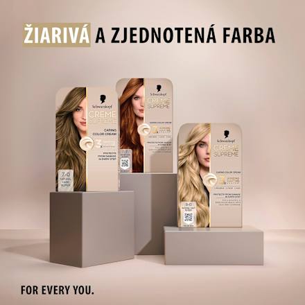 Farba na vlasy - 7-0 prirodzená blond Schwarzkopf CREME SUPREME