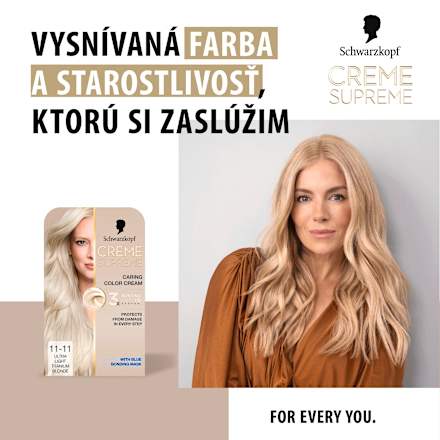 Farba na vlasy - 11-11 chladná ultra svetlá blond Schwarzkopf CREME SUPREME