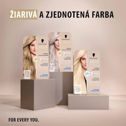 Farba na vlasy - 9-16 chladná popolavá veľmi svetlá blond Schwarzkopf CREME SUPREME