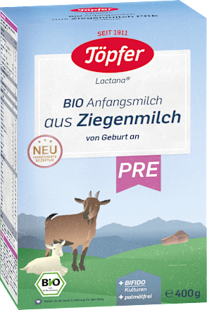 Anfangsmilch Pre Ziegenmilch von Geburt an Töpfer