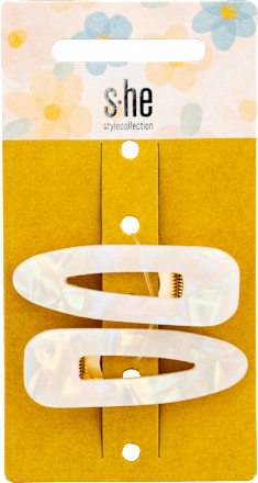 Haarspangen-Set weiß in Perlmutt-Optik s-he stylecollection