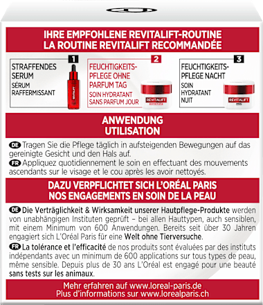 Revitalift Feuchtigkeitspflege ohne Parfum L'ORÉAL PARiS REVITALIFT