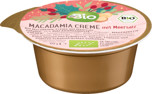 Macadamia Creme mit Meersalz dmBio