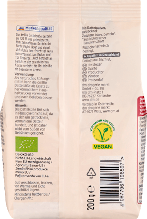 Datulje u prahu – zaslađivač dmBio