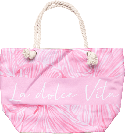 Strandtasche pink "La dolce Vita" PURSET