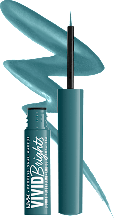 Liquid Eyeliner Matt Vivid Bright 01 Cyan Simp  NYX PROFESSIONAL MAKEUP