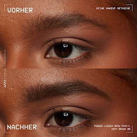 Augenbrauenstift Powder Louder 08 Deep Brown NYX PROFESSIONAL MAKEUP