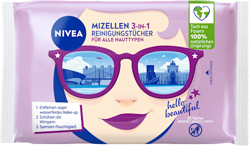 Mizellen Reinigungstücher Design Edition Städtetour NIVEA