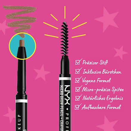 Augenbrauenstift Micro 04 Chocolate NYX PROFESSIONAL MAKEUP